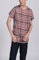 Colorful Round Neck Tee Men Shirt for Casual