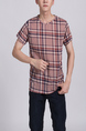 Colorful Round Neck Tee Men Shirt for Casual