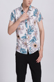 Colorful Button Down Collar Plus Size Men Shirt for Casual Party
