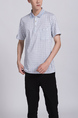 White Collar Chest Pocket Plus Size Men Shirt for Casual Party