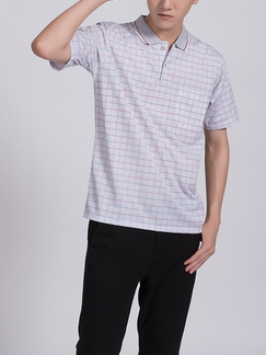 White Collar Chest Pocket Plus Size Men Shirt for Casual Party Office