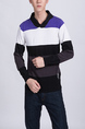 Colorful Striped Long Sleeve Men Shirt for Casual Party
