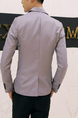 Gray Lapel Pockets Button Down Long Sleeve Plus Size Men Suit for Party Evening Cocktail Office Groomsmen