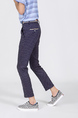 Blue Slim Men Pants for Casual Party