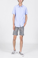 Gray Camoflouge Above Knee Men Shorts for Casual