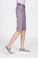 Purple Knee Length Men Shorts for Casual