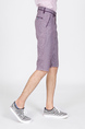 Purple Knee Length Men Shorts for Casual