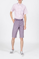 Purple Knee Length Men Shorts for Casual