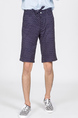 Blue Polkadot Knee Length Men Shorts for Casual