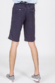 Blue Polkadot Knee Length Men Shorts for Casual