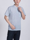 Gray Collared Chest Pocket Polo Plus Size Men Shirt for Casual Party Office