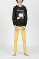 Yellow Slim Full Length Men Pants for Casual