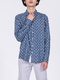 Blue and White Oxford Long Sleeves Button Down Collared Men Shirt for Casual Party Office