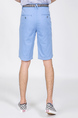 Blue Chino Above Knee Men Shorts for Casual