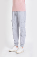 Gray Cargo Regular Fit Men Pants for Casual