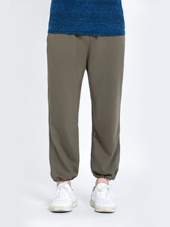 Gray Regular Jogging Men Pants for Casual