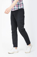 Black Cargo Regular Fit Men Pants for Casual