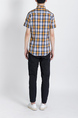 Colorful Button Down Checkered Collared Men Shirt for Casual Party Office