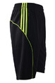 Black and Green Men Plus Size Contrast Stripe Sports Quick Dry Adjustable Waist Men Shorts for Casual Sports
