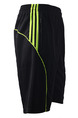 Black and Green Men Plus Size Contrast Stripe Sports Quick Dry Adjustable Waist Men Shorts for Casual Sports