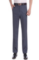 Blue and Gray Slim Pockets  Men Pants for Casual Office