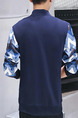 Black and White Camoflouge Loose Linking Camouflage Long Sleeve Men Jacket for Casual Party