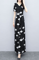 Black and White Two Piece Wide Leg Pants Plus Size V Neck Jumpsuit for Party Evening Cocktail Office