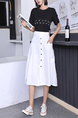 Black and White Two Piece Skirt Plus Size Jumpsuit for Casual Party