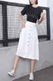 Black and White Two Piece Skirt Plus Size Jumpsuit for Casual Party