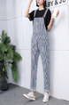 Black and White Two Piece Pants Striped Jumpsuit for Casual Party