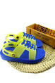 Blue and Green PVC Comfort Flip Flops Boy Shoes for Casual