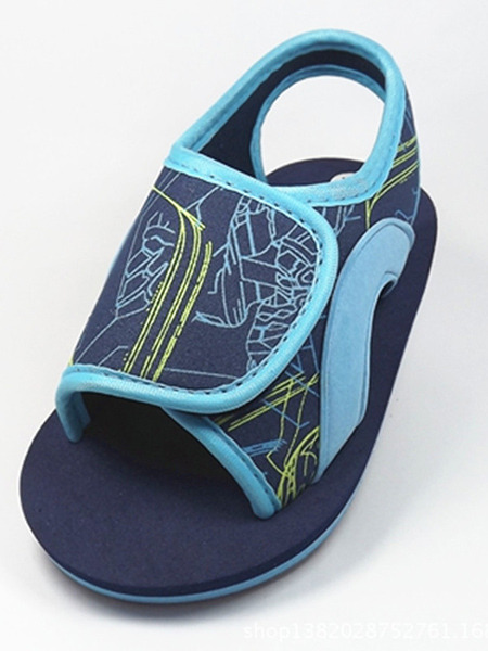 Blue Nylon Comfort Boy Shoes for Casual