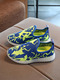 Blue Yellow and White Polyester Comfort Boy Shoes for Casual 
