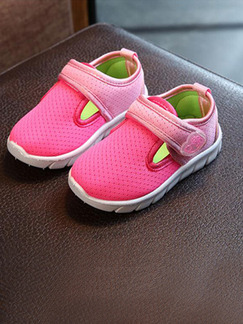 Pink Polyester Comfort Girl Shoes for Casual Party