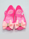 Pink PVC Comfort Flats Girl Shoes for Casual Party 
