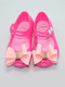 Pink PVC Comfort Flats Girl Shoes for Casual Party 
