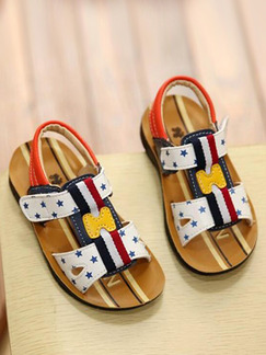 Brown White Colorful Leather Comfort Flip Flops Girl Shoes for Casual Party