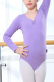 Purple Neck Drawstring Round Neck Back Ballet Girl Ballet for Ballet