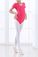 Pink Neck Drawstring Round Neck Back Ballet Girl Ballet for Ballet