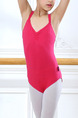 Pink Double-Sling Flat Back Neck Drawstring Girl Ballet for Ballet