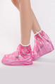 Pink PVC Waterproof Girl Shoes for Rain