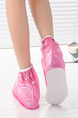 Pink PVC Waterproof Girl Shoes for Rain