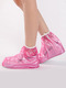 Pink PVC Waterproof Girl Shoes for Rain 