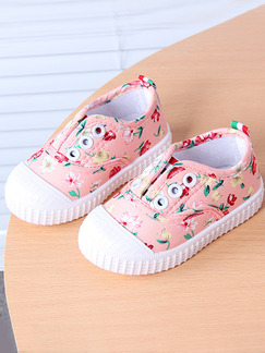 Pink Colorful Canvas Comfort Girl Shoes for Casual
