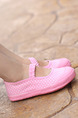 Pink Canvas Comfort Flats Girl Shoes for Casual Party