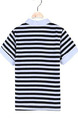 Black and White Plus Size Two-Piece Contrast Stripe Stand Collar Halen Rib Legs Boy Suit for Casual Party