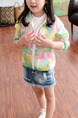 Colorful Plus Size Printed Hooded Zipper Pockets Long Sleeve Girl Jacket for Casual
