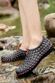 Black PVC Round Toe Platform 2cm for Casual Athletic Outdoor