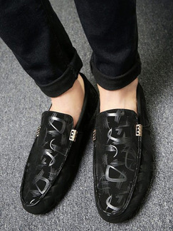 Black Suede Round Toe Platform Comfort 2cm Loafers