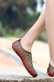 Black and Red Plastic Cement Round Toe Platform 2cm Perforated Men Shoes